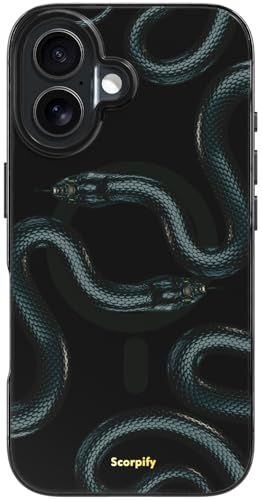 Coque antichoc iPhone 16 Plus MagSafe pour éviter les bris d'écran avec style serpent