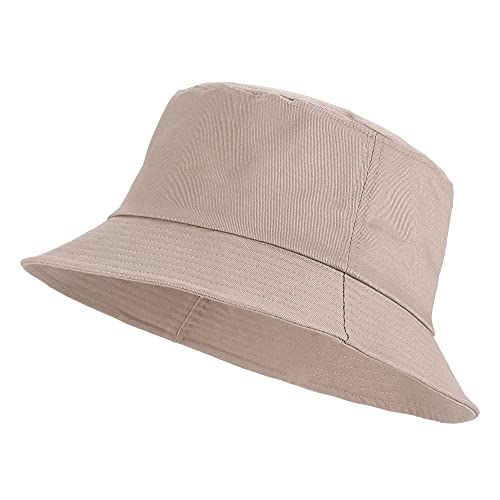 Chapeau bob en coton pliable kaki Umeepar pour homme et femme