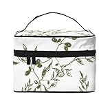 Olive Branch – handgezeichnete Speisen und Getränke, Kosmetiktasche, tragbare Kosmetiktasche für Damen – Reise-Kosmetikorganizer, Kulturbeutel, Geschenk für besondere Momente