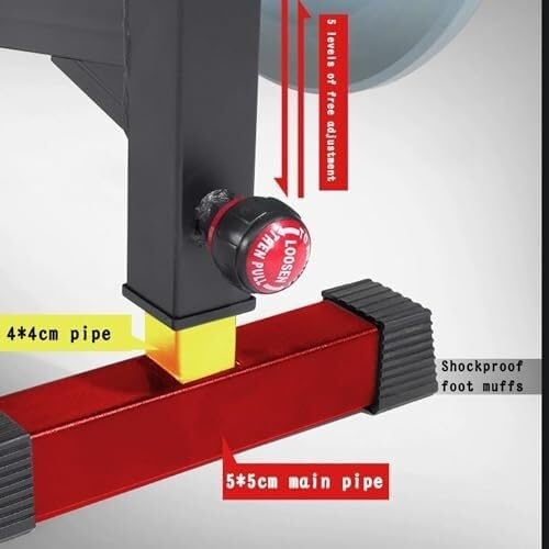 Supporto regolabile per bilanciere, piattaforma di sollevamento a 5 livelli per palestra domestica, panca regolabile in altezza 30-40 cm