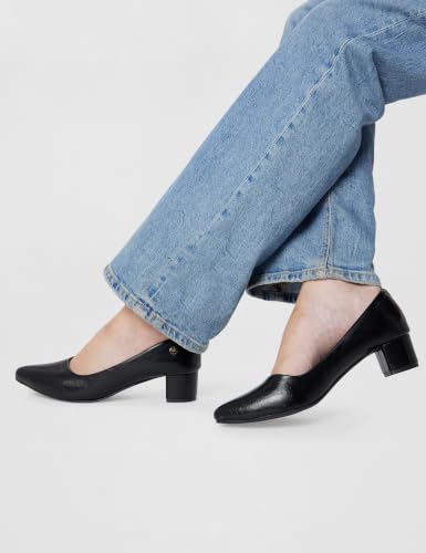 Image of ELLE Women's Textured Block Heel Slip-On Pumps