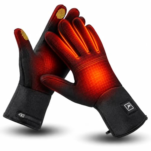 WEIVIOQ Heated Glove Liners for Men & Women, Ski Gloves with Touchscreen