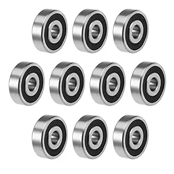 uxcell 6300-2RS Deep Groove Ball Bearings Z2 10mm X 35mm X 11mm Double Shielded Carbon Steel 10pcs