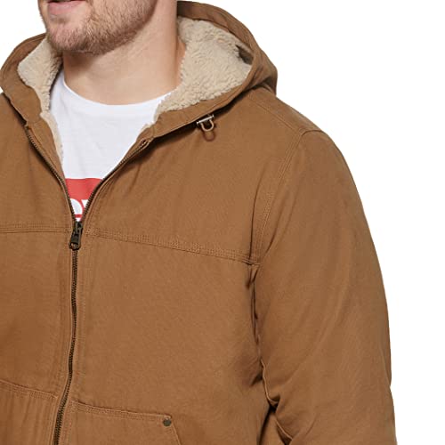 Image of Levi's Men's Workwear Cotton Canvas Hooded Bomber Jacket