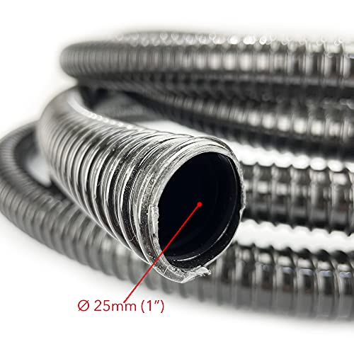 MGidea Slang voor vijvers, 25 mm, flexibel, zwart, uv-bestendig. - Image 3