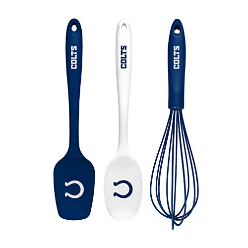 SportsVault NFL Indianapolis Colts Silicone 3-Piece Kitchen Utensil Set