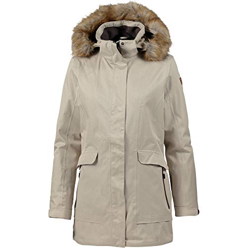 CMP Damen Jacke Eco Fur PFC Frei wattierter Parka, Sand Melange, 38,...