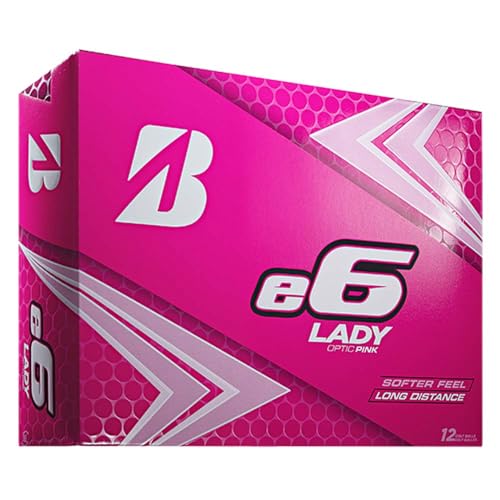 Bridgestone 2019 e6 Lady Golfbälle (EIN Dutzend), Unisex-Erwachsene, L9PX6D, Rose, Einheitsgröße