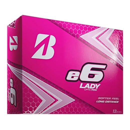 Aisoway 10 Stück Farbige Golf-Praxis-Ball Long Distance Peak Performance Golfbälle (Zufällige Farben) 6 Bridgestone 2019 e6 Lady Pink Golfbälle (EIN Dutzend)