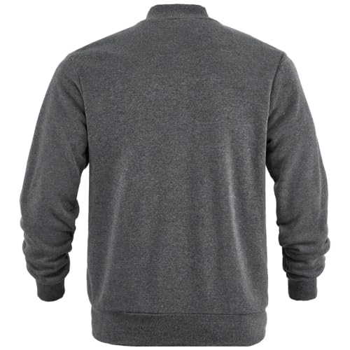 Mens Sweat Sets Ribbed Collar Full Zip Top and Loose Wide Leg Pants Set - image 7