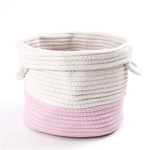 Nursery Storage Container - Pink Cotton Rope