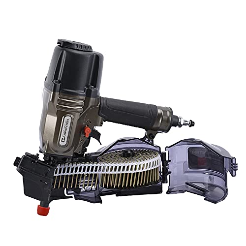 Carpenter Air Tools Ccn65 15 Degree 1-1/2″ To 2-1/2″ Pneumatic Coil Siding Nailer With Tool-Less Depth Adjustment, Drives Wire And Plastic Collated Nails. #TOP1