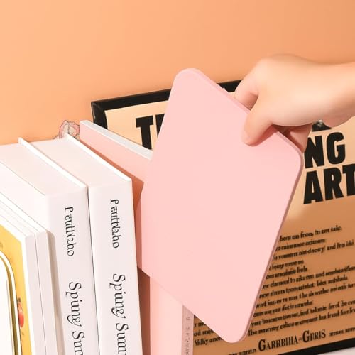 Image of Folding Portable Makeup Mirror with Adjustable Stand | HD Frameless Beveled Design | Travel-Friendly PU Leather Vanity Mirror for Desk, Dresser & Bathroom,Rectangular (Pink Round Edge Mirror)