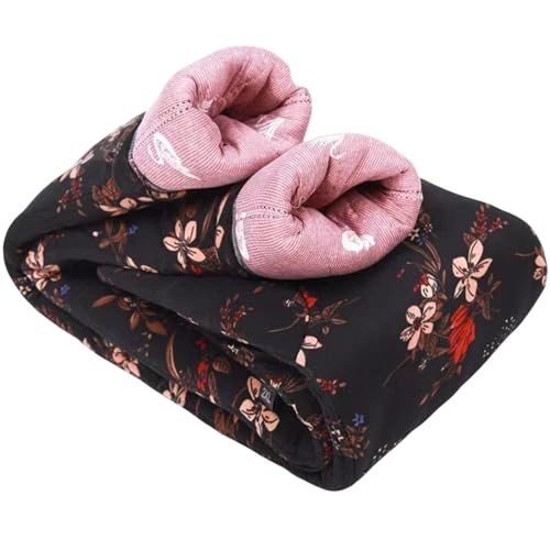 Leggings cálidos de invierno con forro de pelo de camello y cintura alta para mujer