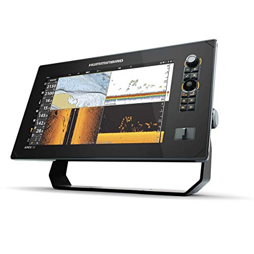 Image of Humminbird APEX 13 GPS Fish Finder with Transducer, MEGA Side Imaging+ & HD Touchscreen