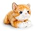 Lashuma Plüschtier Katze Ginger, Weiches Stofftier Kätzchen Rot Getigert, Keel Toys Liegende Kuscheltier Mieze 32 cm