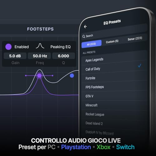 Arctis Nova Pro Omni - Cuffie gioco wireless Hi-Res, 96kHz/24bit, ANC, Mic ClearCast Pro, Filtro antirumore IA, App mobile, Mix 2,4GHz + BT, OmniPlay PC+PlayStation+Xbox - Grafite - Cuffia gaming - Immagine 7
