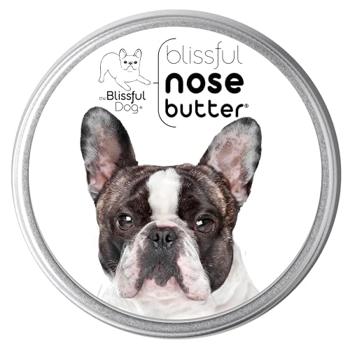 Image of The Blissful Dog French Bulldog Pied Nose Butter for Dry, Cracked Skin, Lick-Safe Dog Nose Balm with Moisturizing Shea Butter, Almond, Olive, and Essential Oils, Pet Supplies, Uncented, 8 oz.