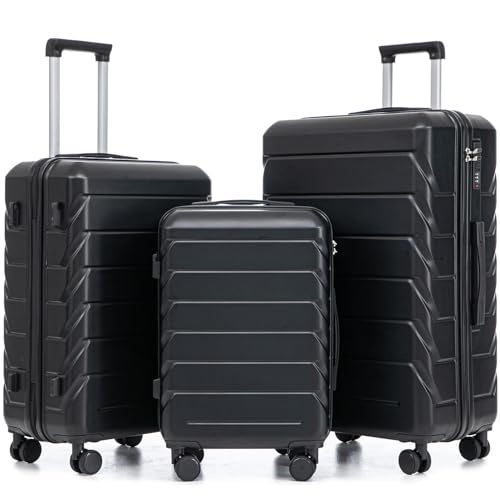 Merax 3-Piece ABS Hardshell Suitcase Set