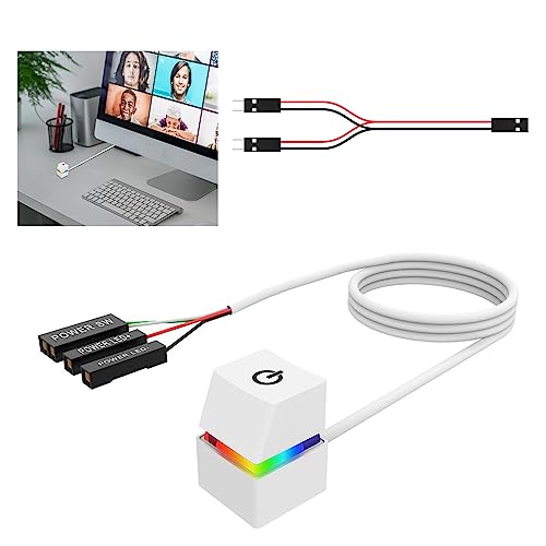 Estensione dell'interruttore di alimentazione: l'interruttore desktop del computer estende l'interruttore di alimentazione e il pulsante di reset del case del computer al desktop, in modo da poter utilizzare questi interruttori facilmente sul desktop, il pulsante di alimentazione del PC invece di piegarsi o spostare la custodia per accendere il computer.