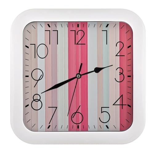 Horloge murale carrée silencieuse à piles pour classe et maison - 2