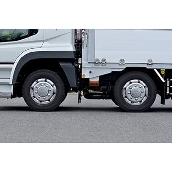 トラック　リヤ用　ハブカバー　19.5用 ステンレス リアハブカバー 19.5インチ 鏡面 8穴 八角形 4個組