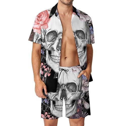 Chemise hawaïenne hommes contre la chaleur avec cet ensemble short pantalon S