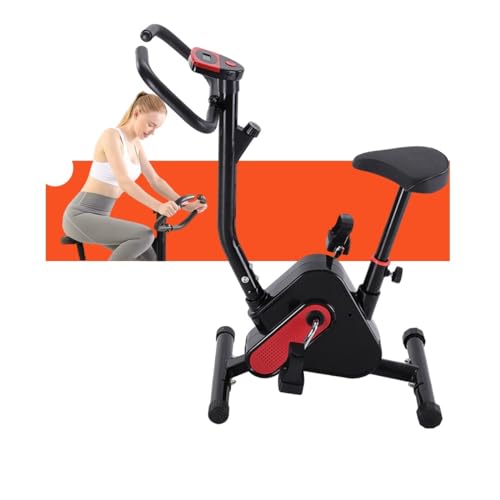 Image of iMeshbean Exercise Bike, Stationary Bikes for Home Indoor Cycling Bike for Home Cardio Gym, Workout Bike with LED Monitor, Silent Belt Drive, Seat Height Adjustable, Resistance Adjustable