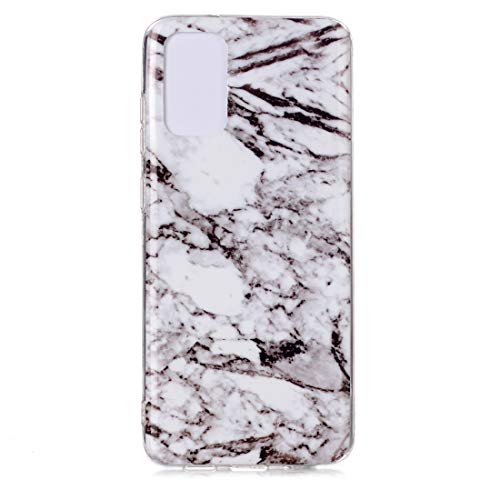 YQCCL Cas de téléphone for Galaxy S20 Ultra Motif en marbre Souple TPU étui de Protection (Pattern : White) Cover