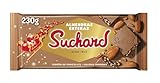 Suchard Turrón de Chocolate con Leche, Almendras Enteras y Arroz Inflado, Delicioso para Navidad - 230 g