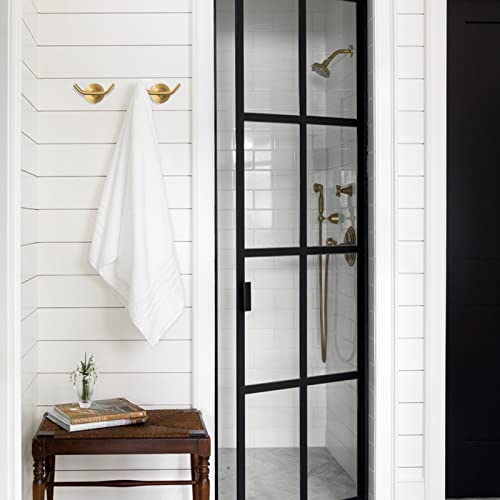 Arcora Brushed Gold Towel Hooks, Sus 304 Stainless Steel Double Wall Hooks, Heavy Duty Robe Hooks, Modern Towel Hooks For Bathroom Wall #TOP2