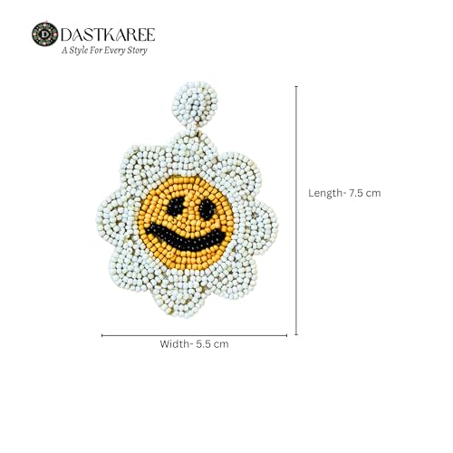 Keep Smiling Beaded Earring