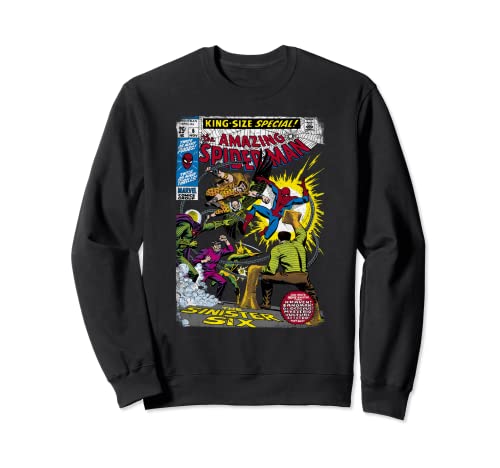 Marvel Spider-Man Sinister Six Villains Comic Cover Sweatshirt