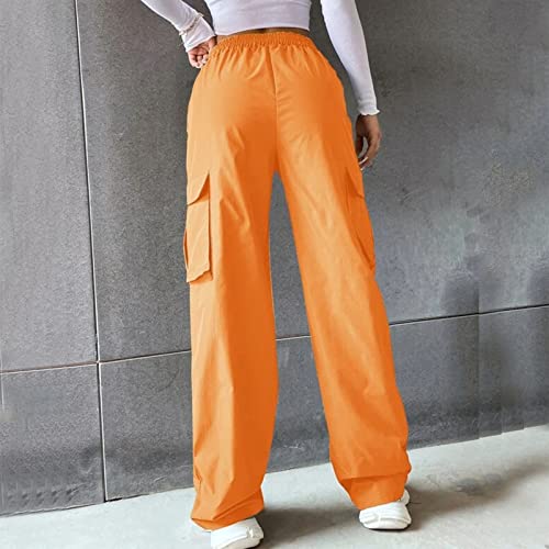 ODIZLI Women's Cargo Pants Casual Loose High Waisted Straight Leg Baggy Pants Trousers with Pockets3