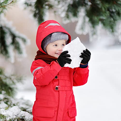 Image of ONESING 6 Pair Baby Gloves Toddler Gloves Toddler Winter Gloves Kids Gloves Winter Stretchy Knit Gloves for Kids Boys Girls