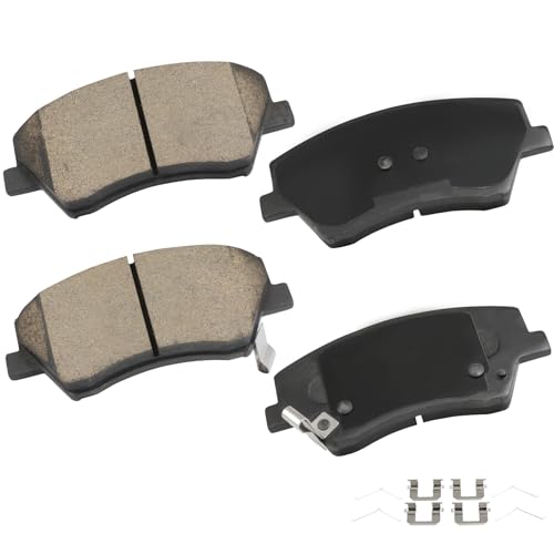 Image of cciyu D1912 Front Ceramic Disc Brake Pads Kit For Ford For Transit 15,For Ford For Transit-150 15-21,For Ford For Transit-250 15-20,For Ford For Transit-350 15-19,For Ford For Transit-350 HD 15-22