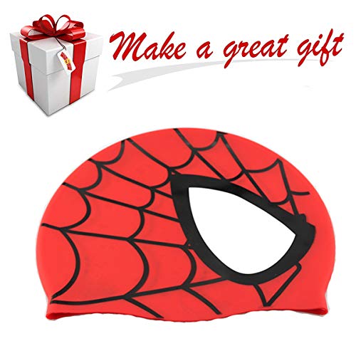 Touca Silicone Touquinha Infantil Peixinho Homem Aranha Spiderman Esporte Natação Piscina Nadar Meni