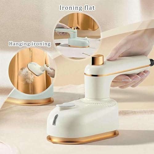 Portable Handheld Steam Iron, 2-in-1 Cact Travel Steamer for Clothes – Compact Mini Iron for Dorm, Travel, Sewing, Fast Heating, Easy to Use
