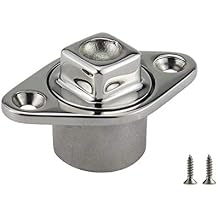 NRC&XRC Stainless Steel 316 Marine Grade Boat FIT 1-1/4IN Hole Garboard Drain Plug W/Screws & O Ring