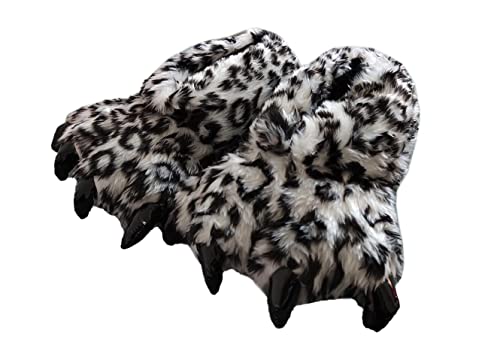 Adult Unisex Leopard Claw Slippers - Comfortable Warm Animal Slippers