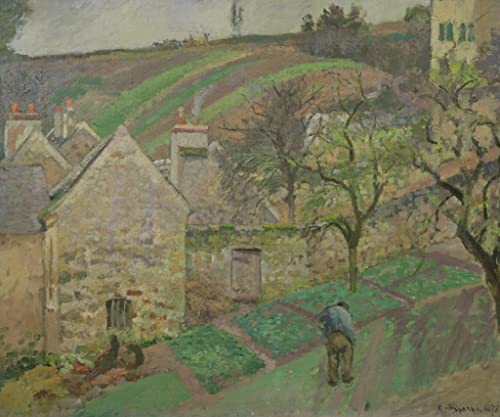 Tableau Coteau de l'Ermitage Pontoise Pissarro : l'art mural idéal pour sublimer une chambre