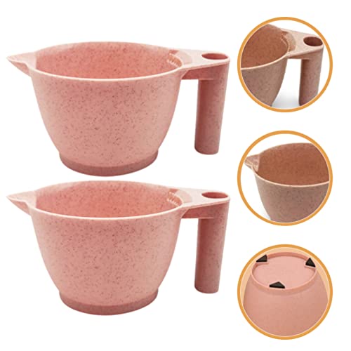 LALAFINA 2Pcs Tigela De Tintura De Cabelo Tigela De De Cabelo De Salão Tigelas De Mistura Para De Ca