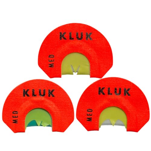 KLUK Custom Calls – Assassin Series Turkey Mouth Call 3-Pack, Ultimate Combination of KLUK’s Customer Favorites Turkey Mouth Calls, Game Over, Chicken COOP & RASP Attack (Medium Stretch)