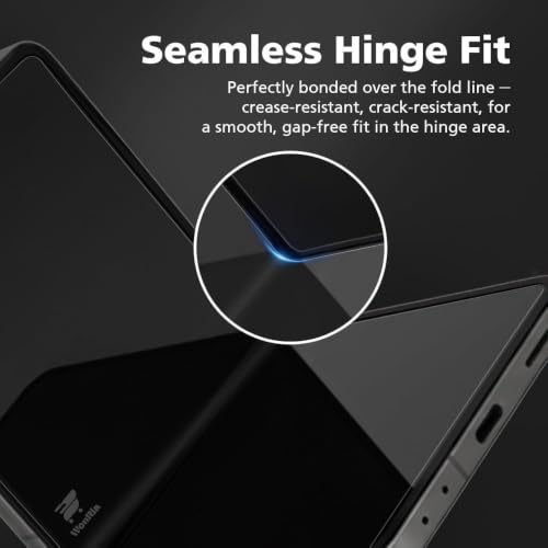 Image of WonRia Set of 4 - Screen Guard Protector Compatible with Samsung Z Flip 8 5G Unbreakable Membrane | Front + Back + Inner + Hinge | 360 TPU Film | Installation Kit