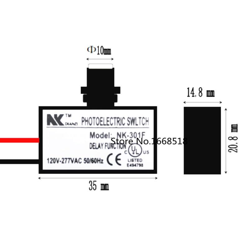 NK-301F Outdoor Security Photo Electric Resistor Light Sensor Control Switch