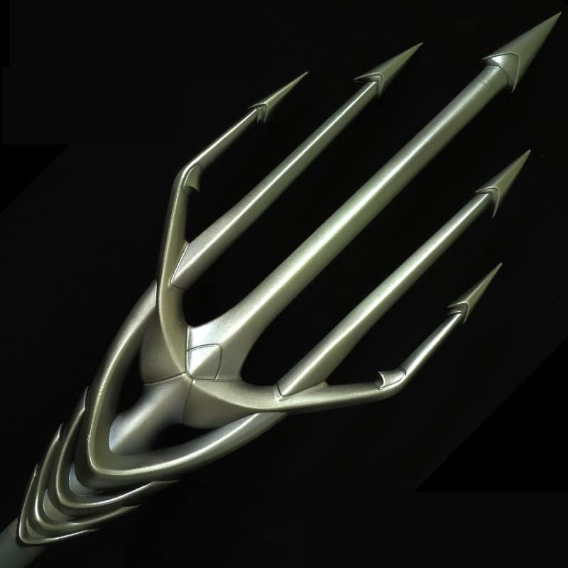 Stainless Steel Sea King Poseidon Trident Real Metal Neptune Trident weapon-82.7" Overall,Mermaid Trident,Mariners Trident,Trident Poseidon Sword, Cosplay Props Available for Collection - Image 4