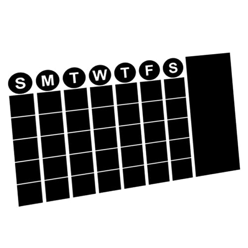 KALLORY 1Sheet Self Adhesive Chalkboard Wall Sticker for Home Office and Classroom Removable Decorative Wall Decal for Planning and Organizing Multipurpose Board with Smooth Writing