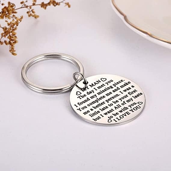 Image of Anniversary Valentines Birthday Boyfriend Girlfriend Gifts keychain