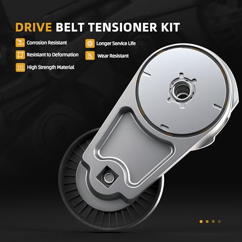 Image of Belt Tensioner Serpentine Belt Idler Pulley Kit Fit for Chrysler 200 /Town & Country, for Dodge Avenger /Grand Caravan /Journey, for Ram C /V 3.6L V6 2011-2019, 39282, 38082, 6PK1960, 90K-39282D