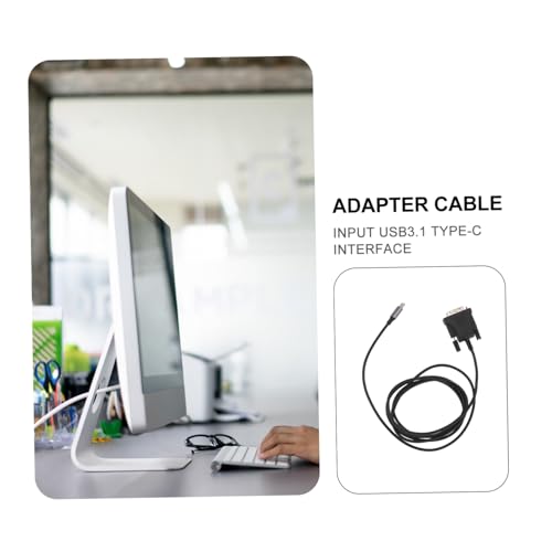 Adaptador tipo C antiinterferencias Lurrose cable DVI de alta estabilidad pc 6